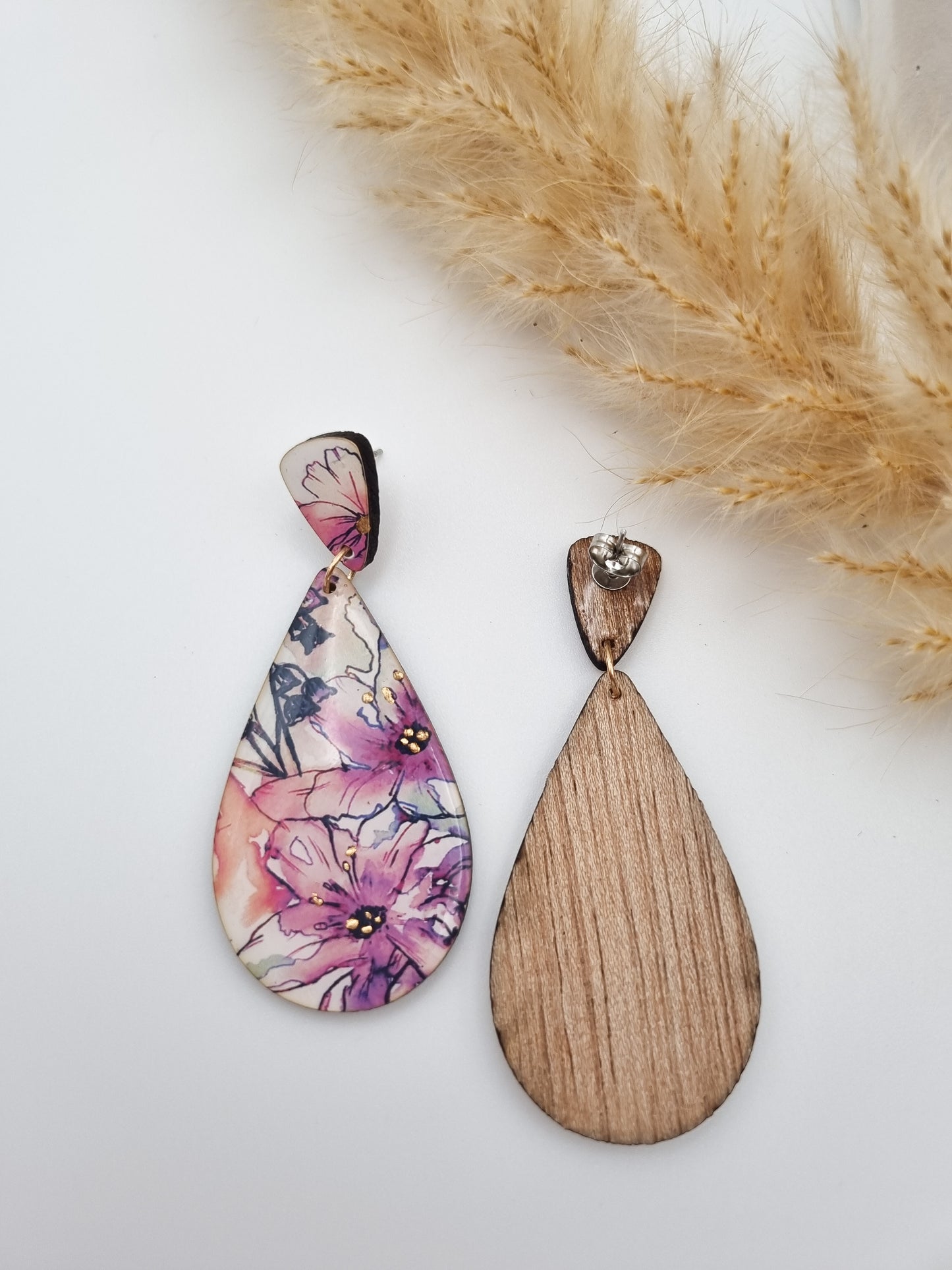 Floral Rural Garden Earrings - Pinks Whole Dangle/Drop (P1)