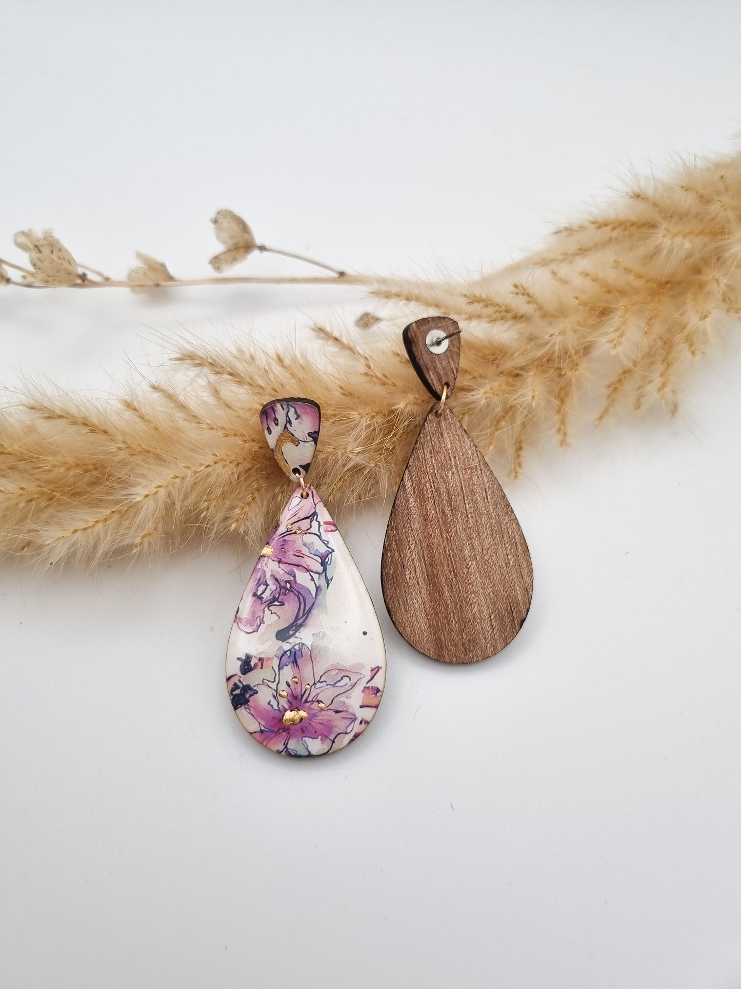 Floral Rural Garden Earrings - Pinks Whole Dangle/Drop (P2)