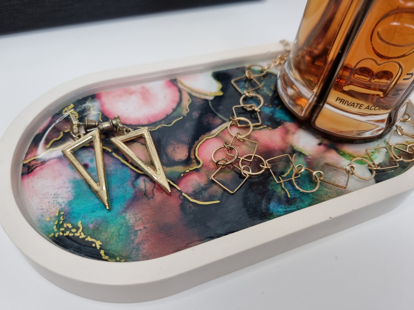 Duo Luxe Trinket Dish - Inky Pools 3