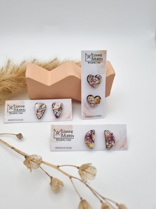 Autumn Leaves Earrings - Studs