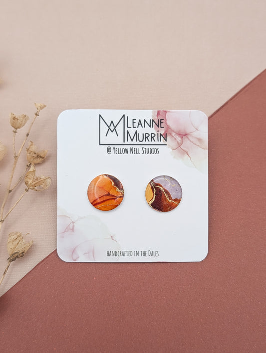 Where Land Meets Light Valley Light Stud Earrings