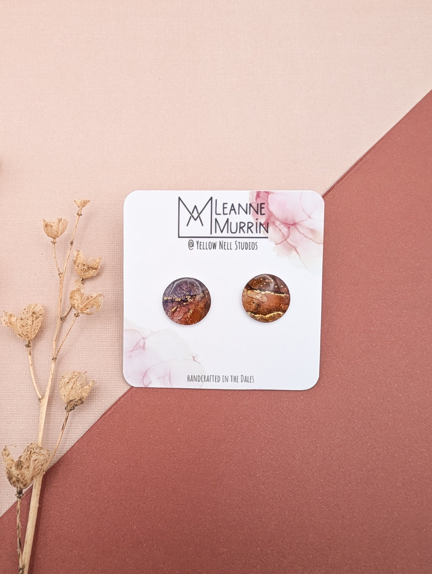 Where Land Meets Light Valley Light Stud Earrings