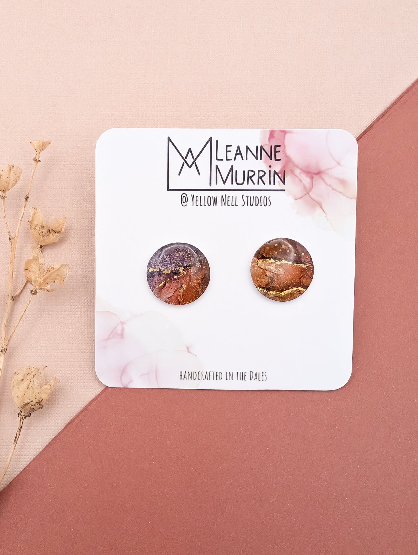 Where Land Meets Light Valley Light Stud Earrings