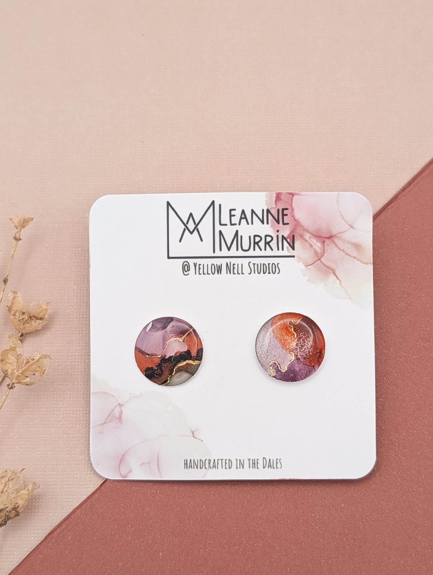 Where Land Meets Light Valley Light Stud Earrings