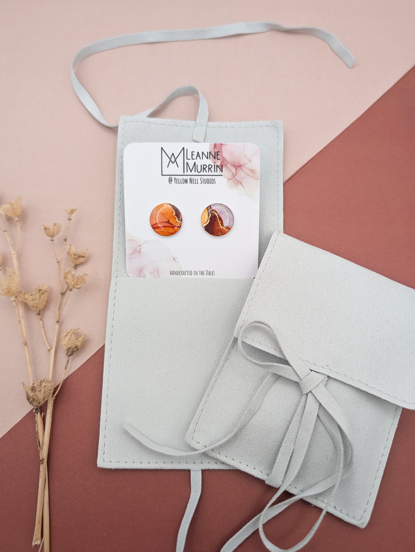 Where Land Meets Light Valley Light Stud Earrings