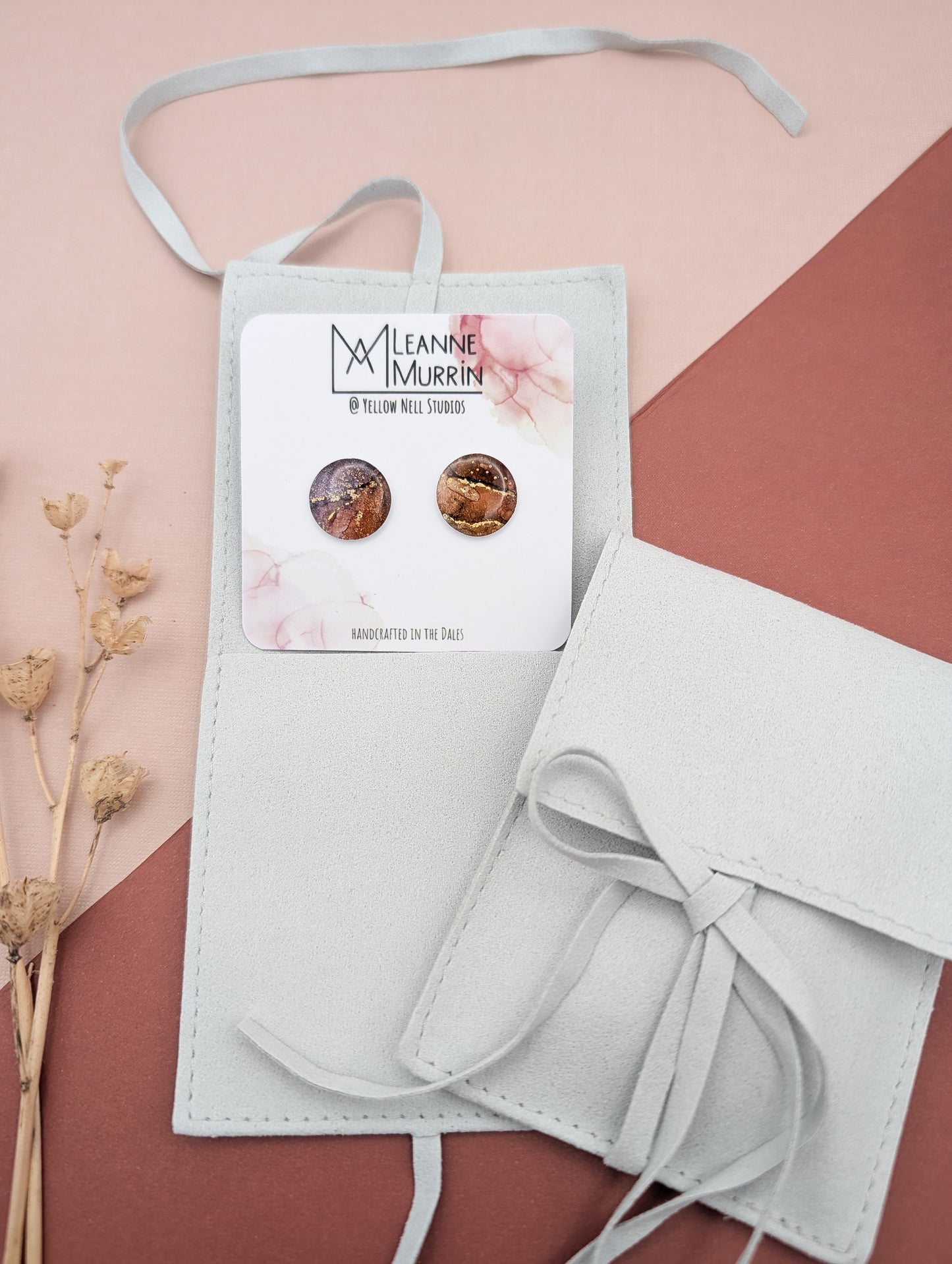 Where Land Meets Light Valley Light Stud Earrings